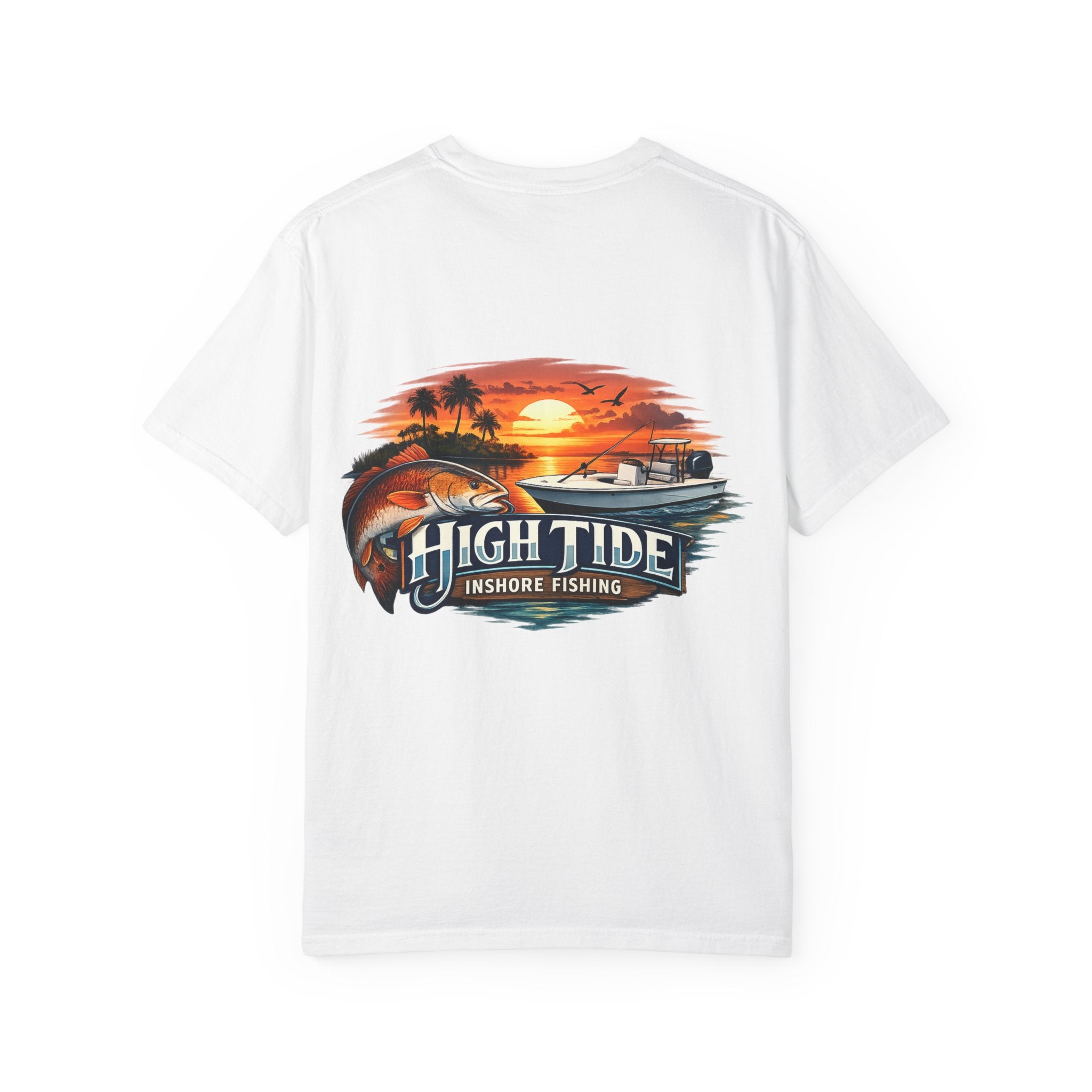 Unisex Garment-Dyed skiff sunset tee